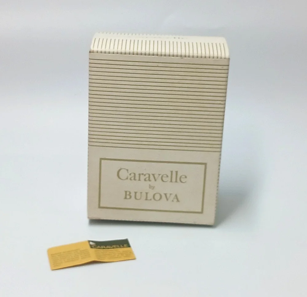 Vintage Caravelle By Bulova EMPTY Watch Box With Tag